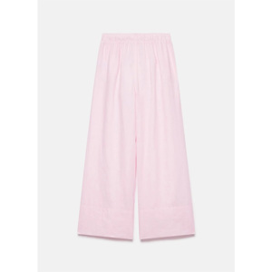 Mint Velvet Pink Linen Wide Leg Drawstring Trousers
